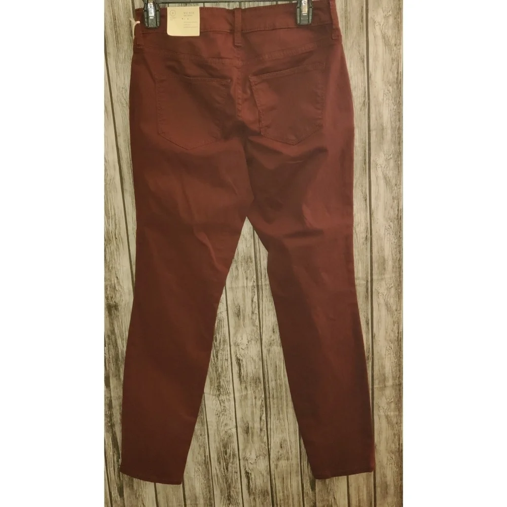 Universal Thread burgundy skinny utility jeans Size 2 - Picture 3 of 11
